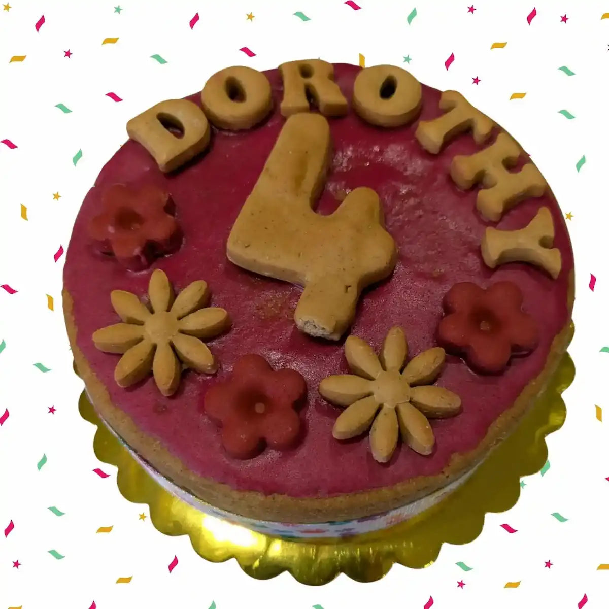 pink dog birthday cake Newcastle