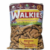 vegan dog treats - Walkies Peanut butter & banana large eco-friendly bag