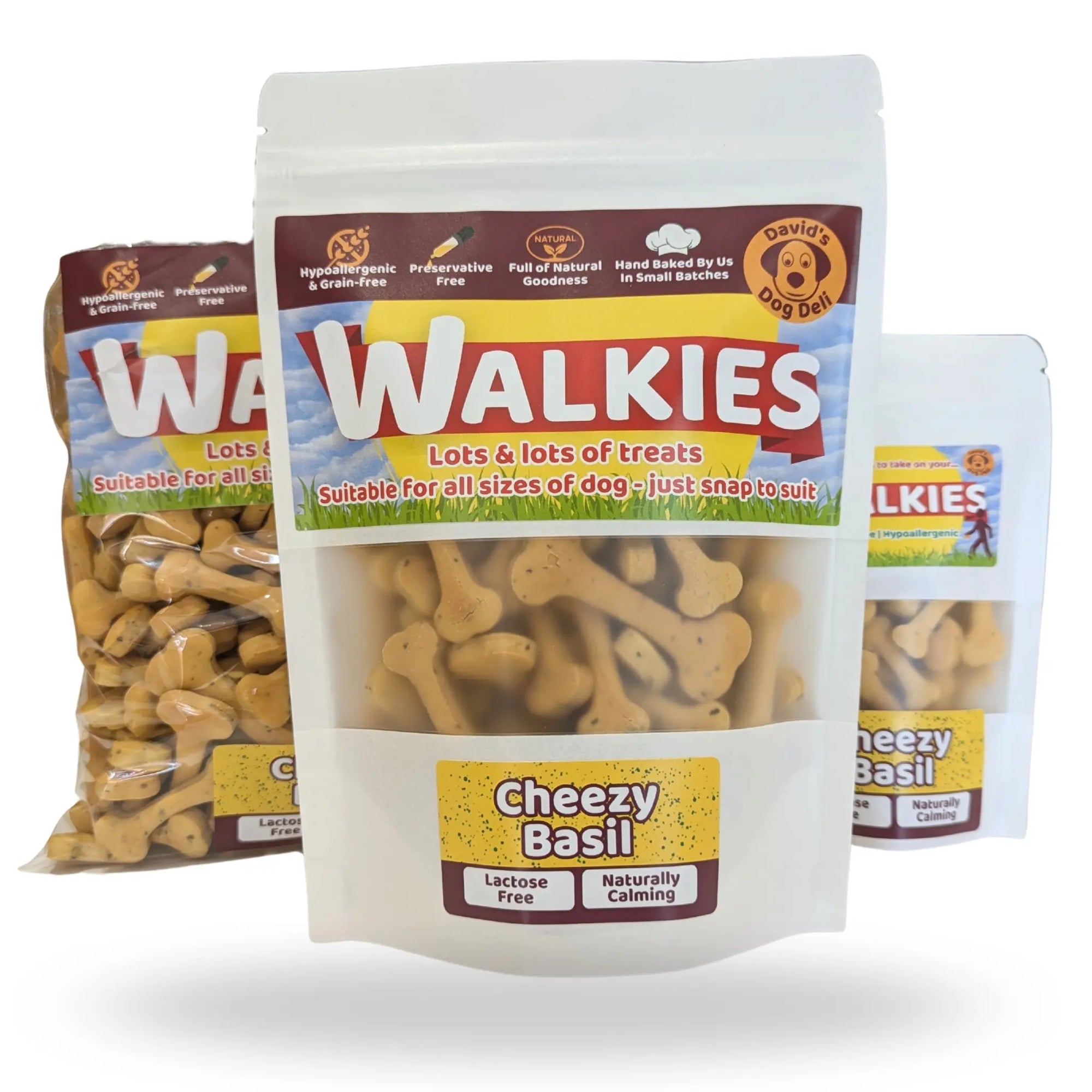 Walkies: Cheezy Basil Dog Biscuits — Bite-Sized Grain-Free Treats for Sensitive Dogs