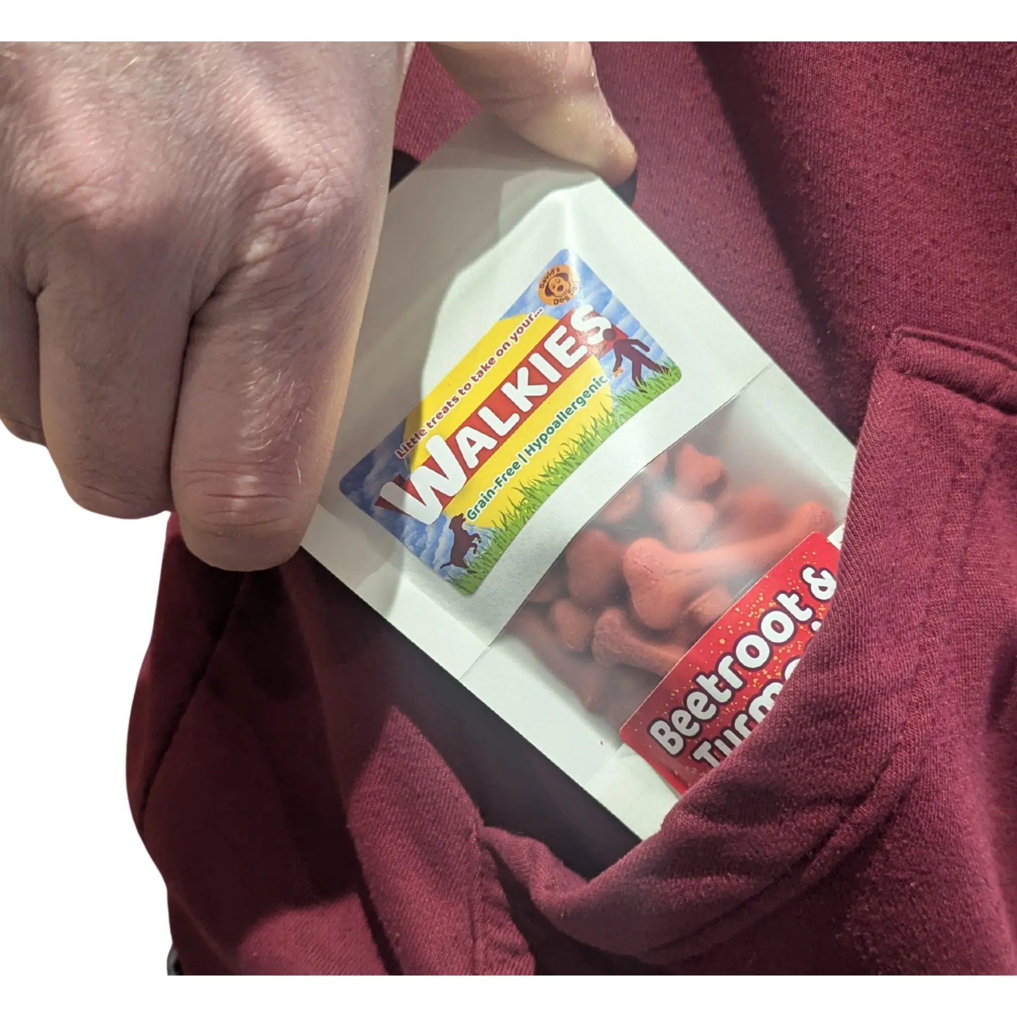 Walkies Dog Treats - Beetroot & Turmeric Pocket Pack
