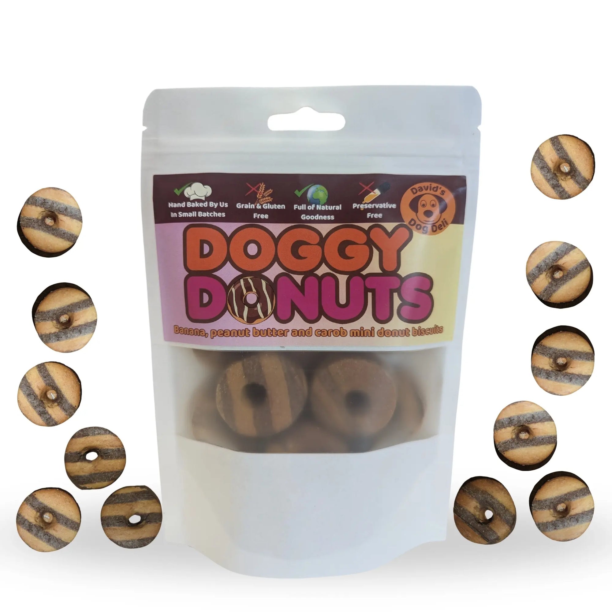 Doggy Donuts - bag with biscuits all around