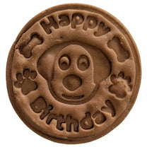 Dog birthday biscuit peanut butter & carob
