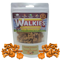 vegan dog treats - walkies sweet potato & pumpkin seed - regular bag