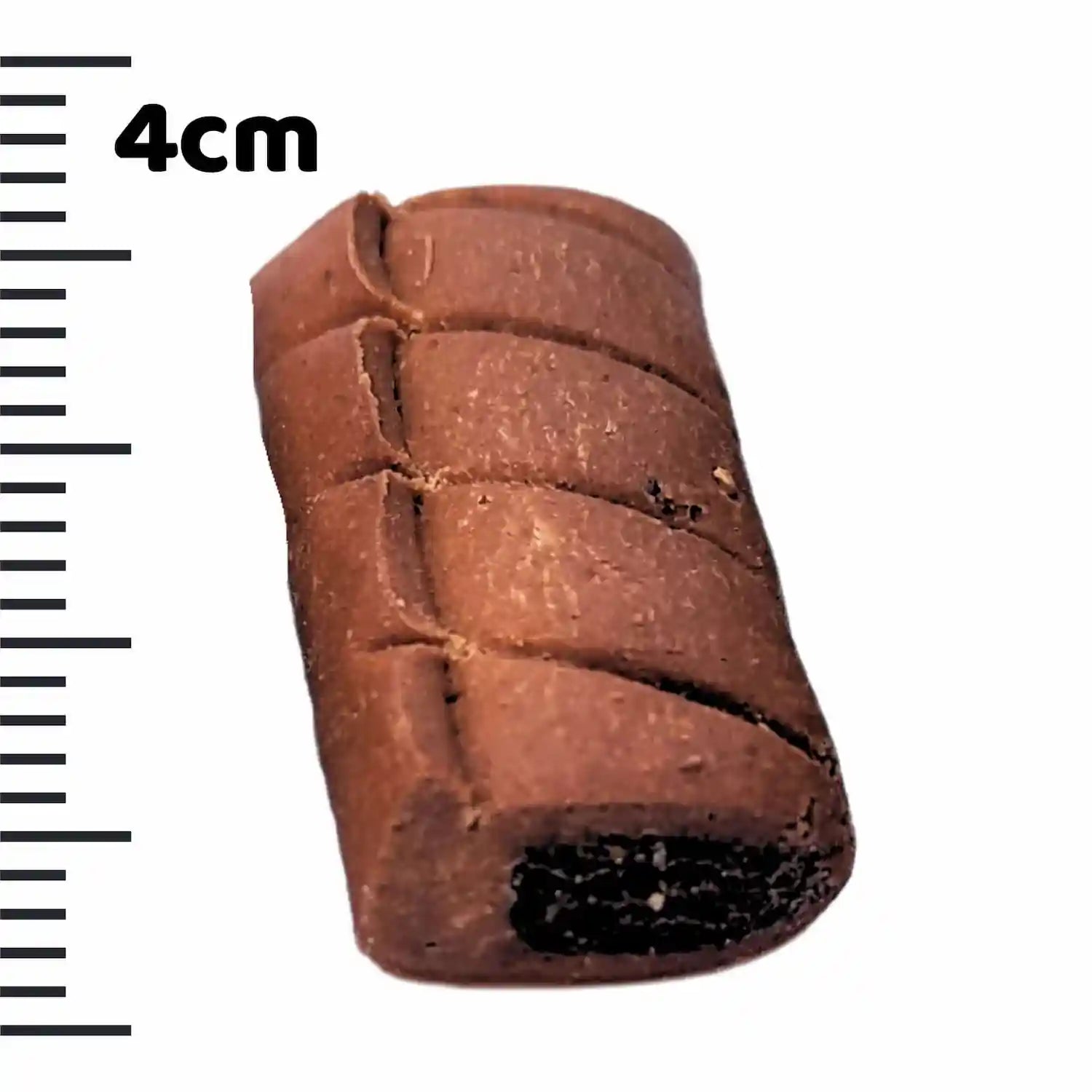 Beggs dog treats with meassuring tape