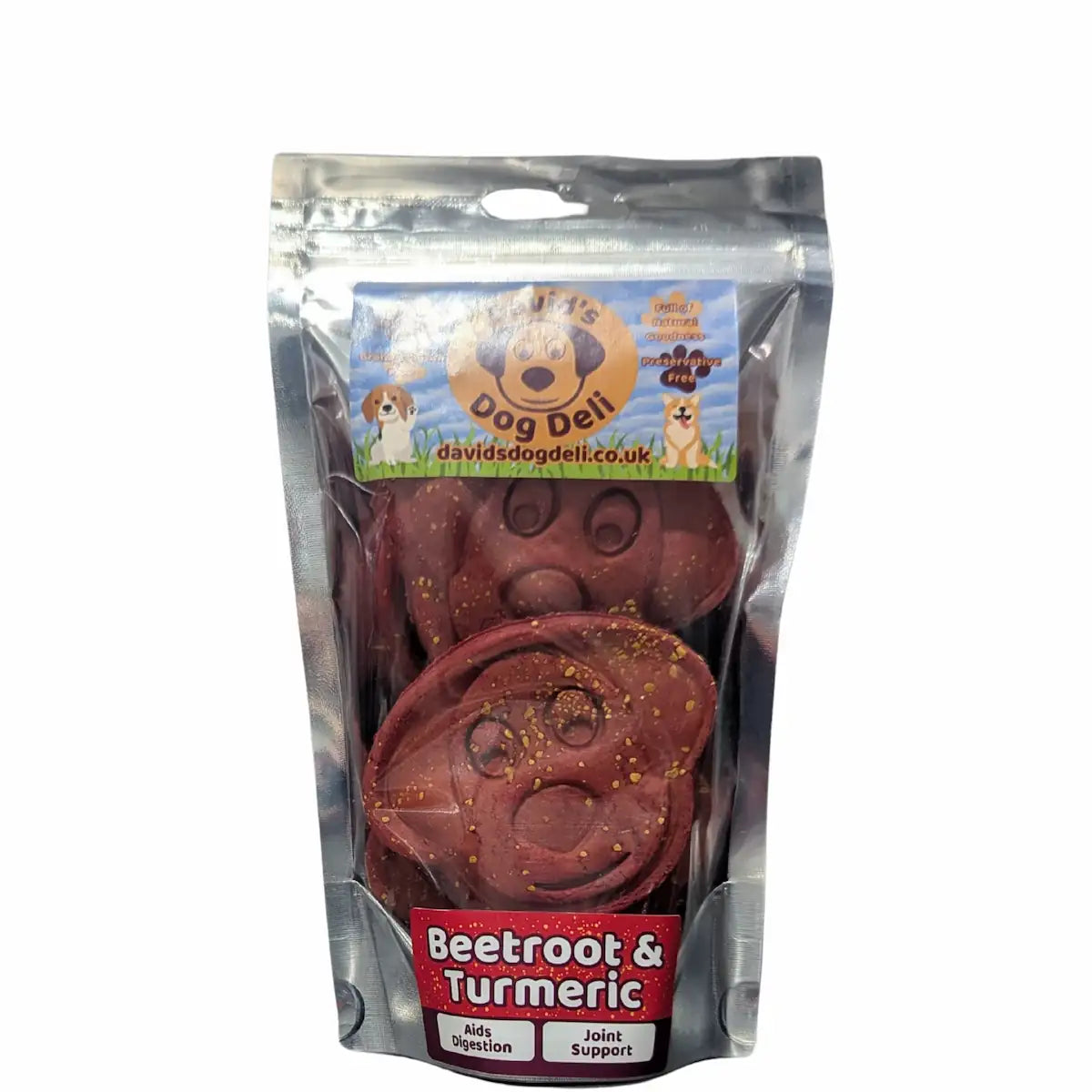 Large hypoallergenic dog biscuits - Beetroot & Turmeric