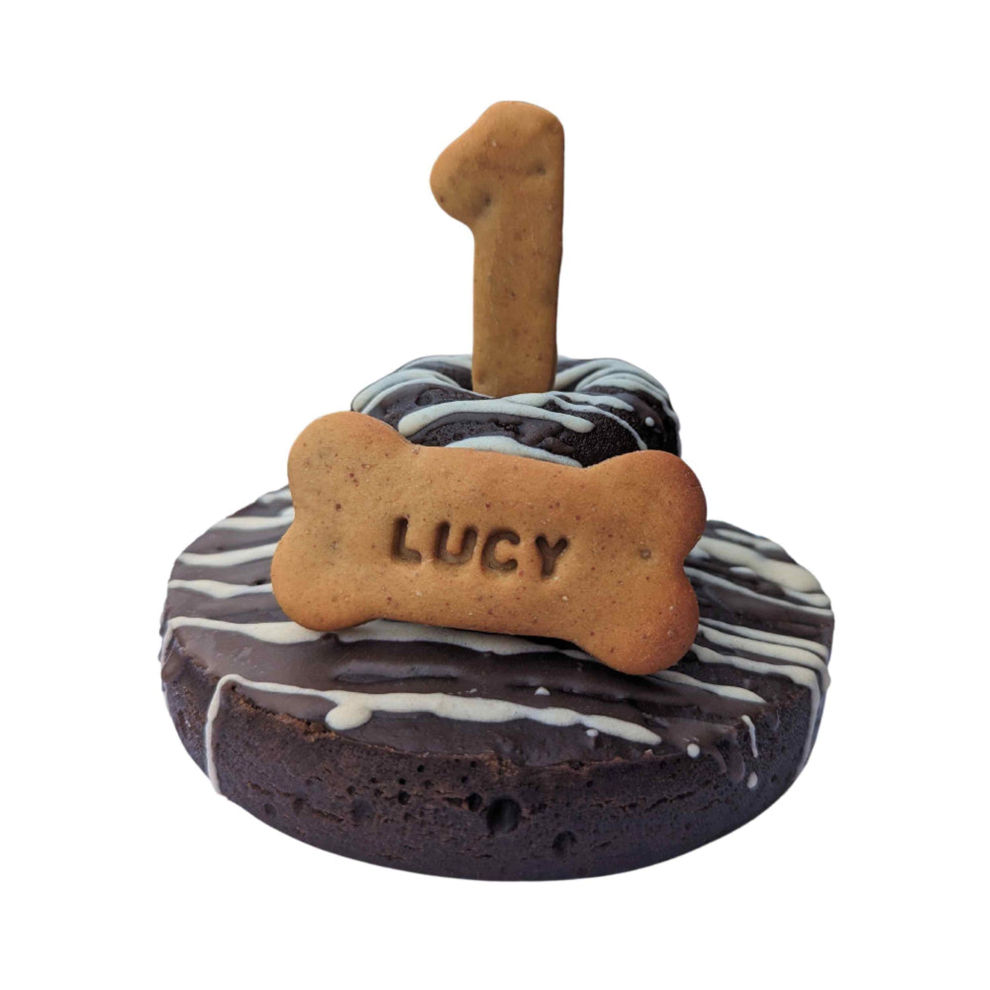 Dog Birthday Cake - Donut - Carob & Peanut Butter | Newcastle Area