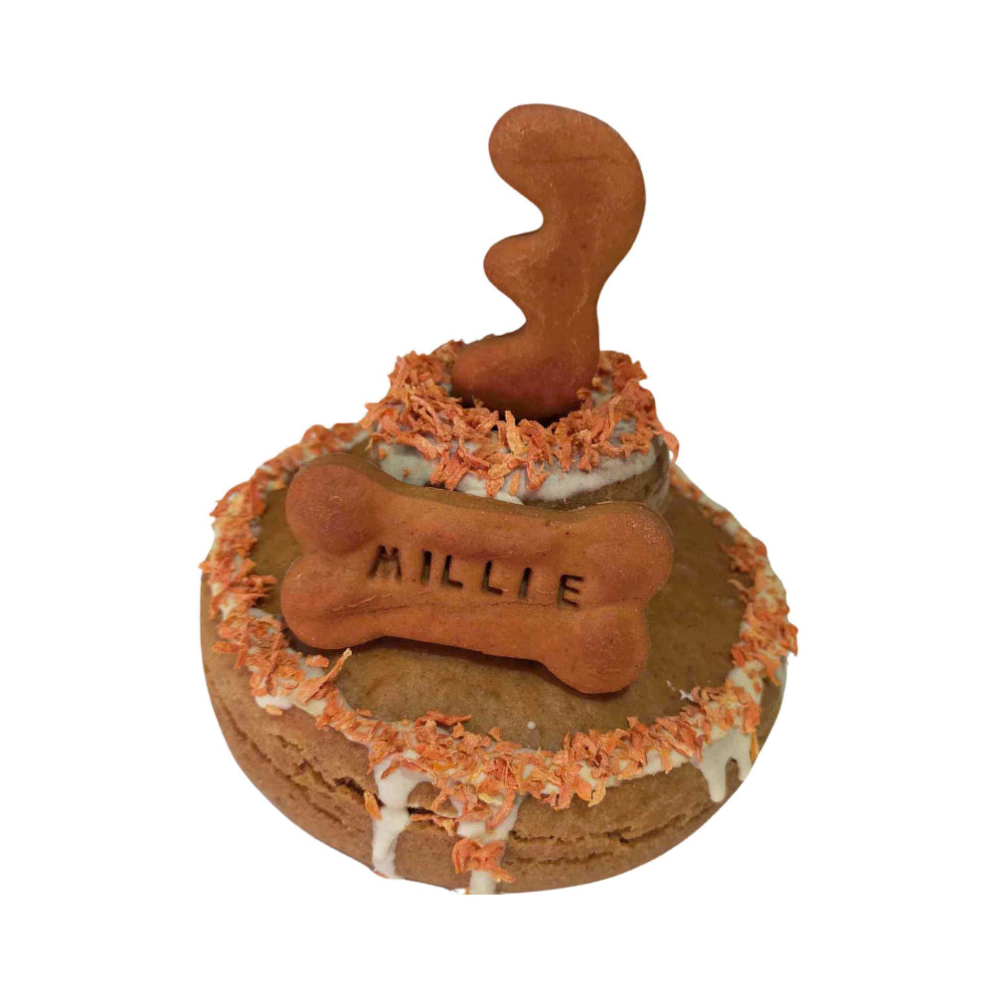 Dog Birthday Cake Donut - Carrot & Peanut Butter | Newcastle Area