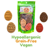 dog easter egg biscuitsin a bag