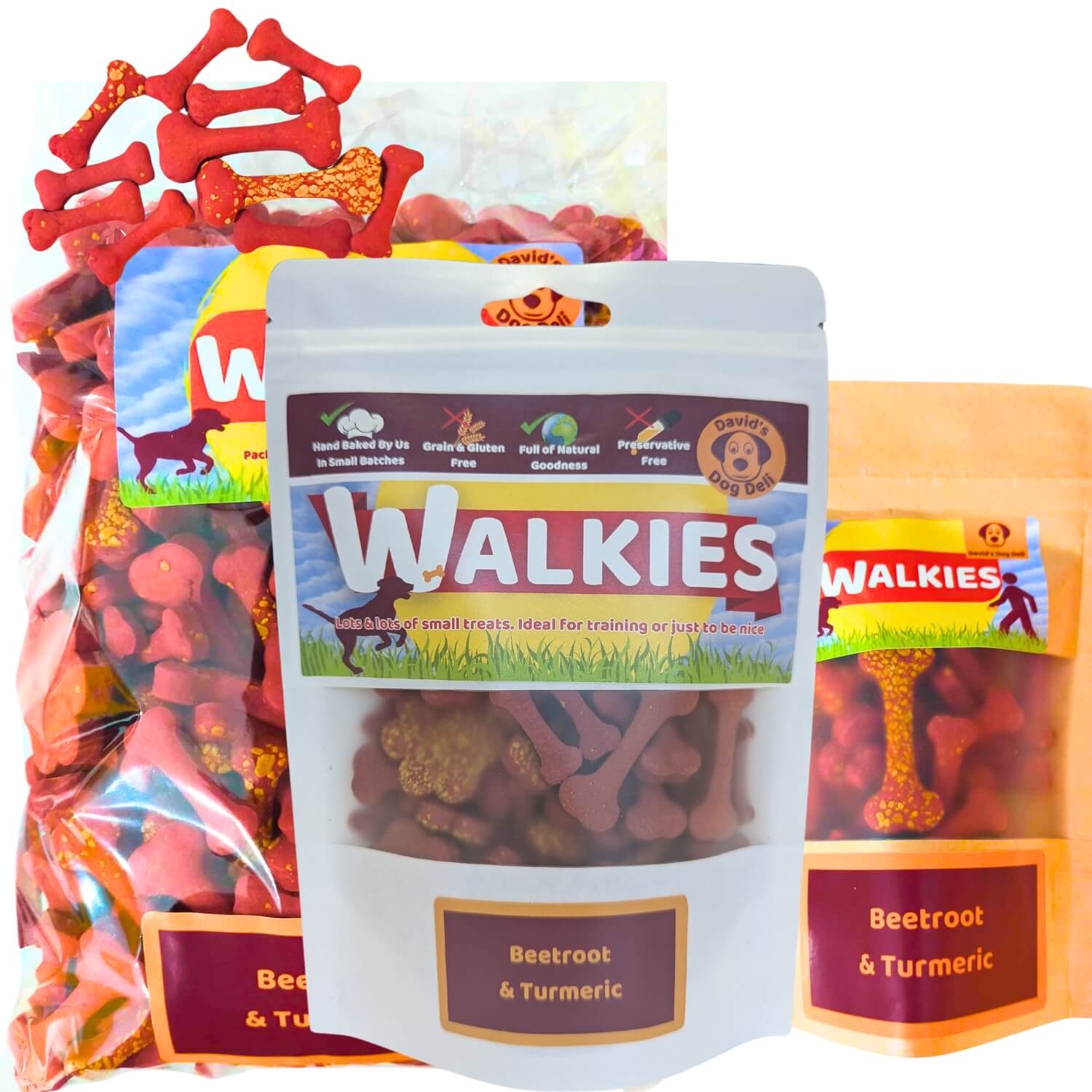 Everyday Hypoallergenic Small Dog Treats. Beetroot & Turmeric Walkies