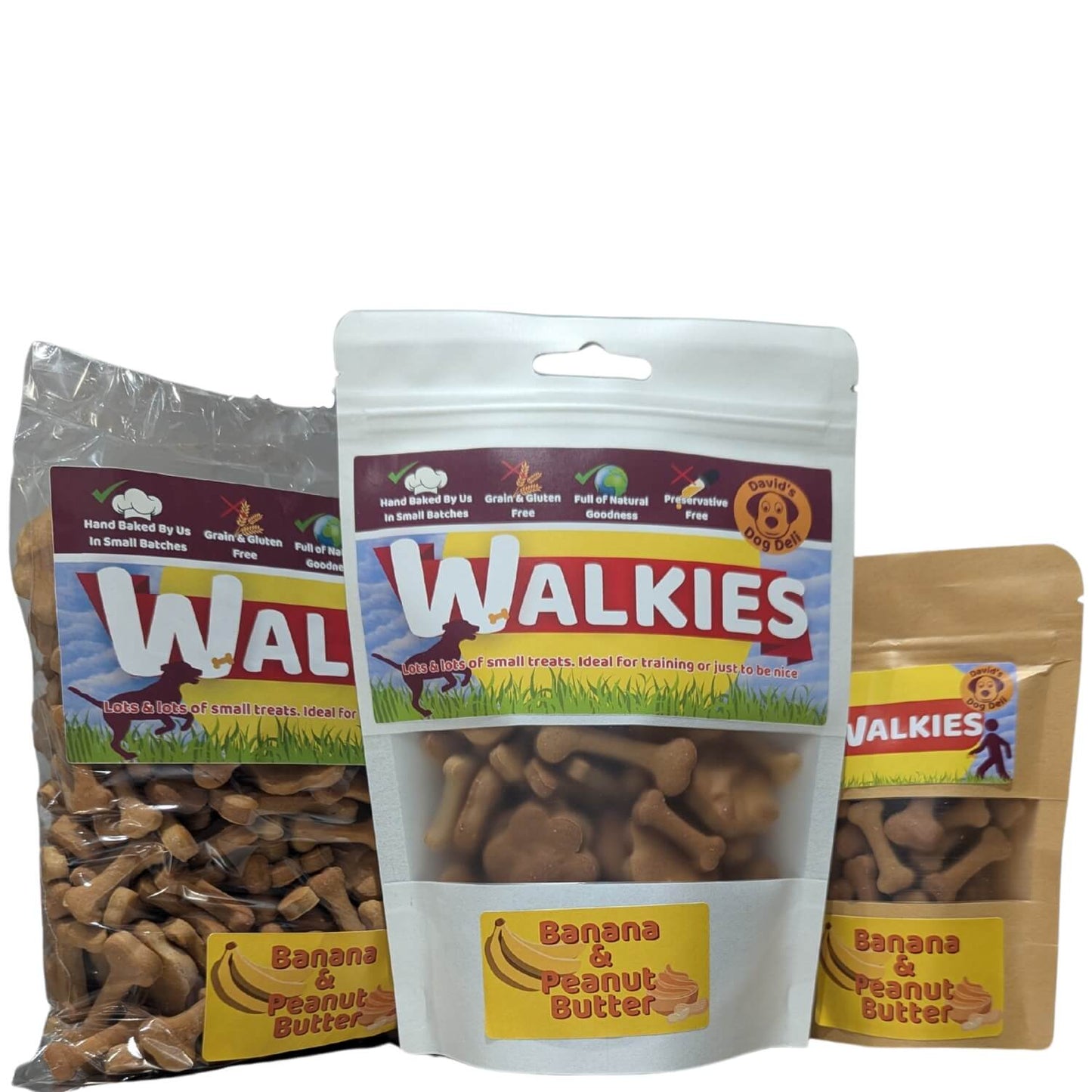 Everyday hypoallergenic small dog treats banana & peanut butter Walkies