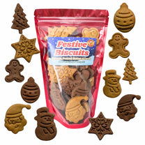 Christmas Dog Treats – Bag of Grain-Free, Hypoallergenic & Vegan Biscuits All Around