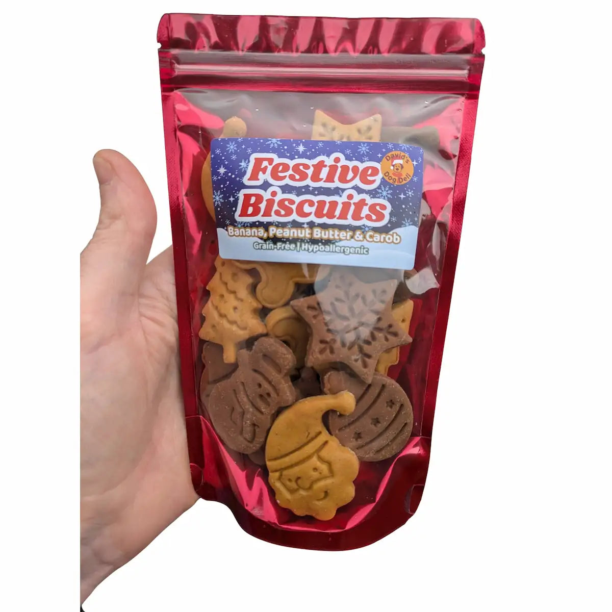 Christmas Dog Biscuits - Grain-Free, Hypoallergenic & Vegan