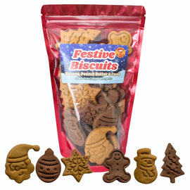 Christmas Dog Treats – Bag of Grain-Free, Hypoallergenic & Vegan Biscuits