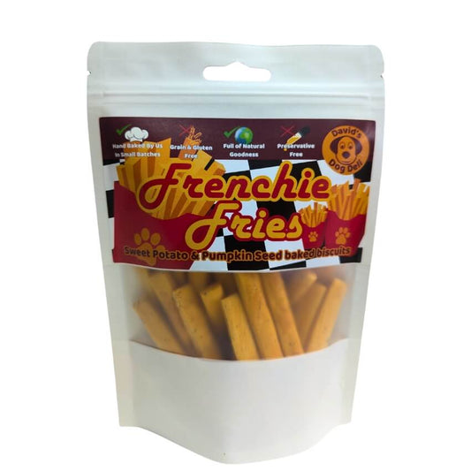 Frenchie Fries – hypoallergenic dog treats, sweet potato pumpkin seed & coconut oil