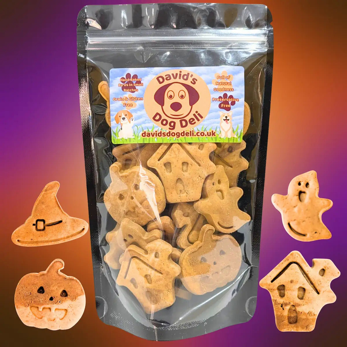 Halloween Dog Treats - Hypoallergenic, Vegan & Grain-Free