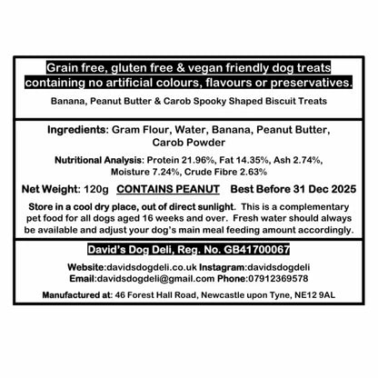 Halloween Dog Treats - Hypoallergenic, Vegan & Grain-Free