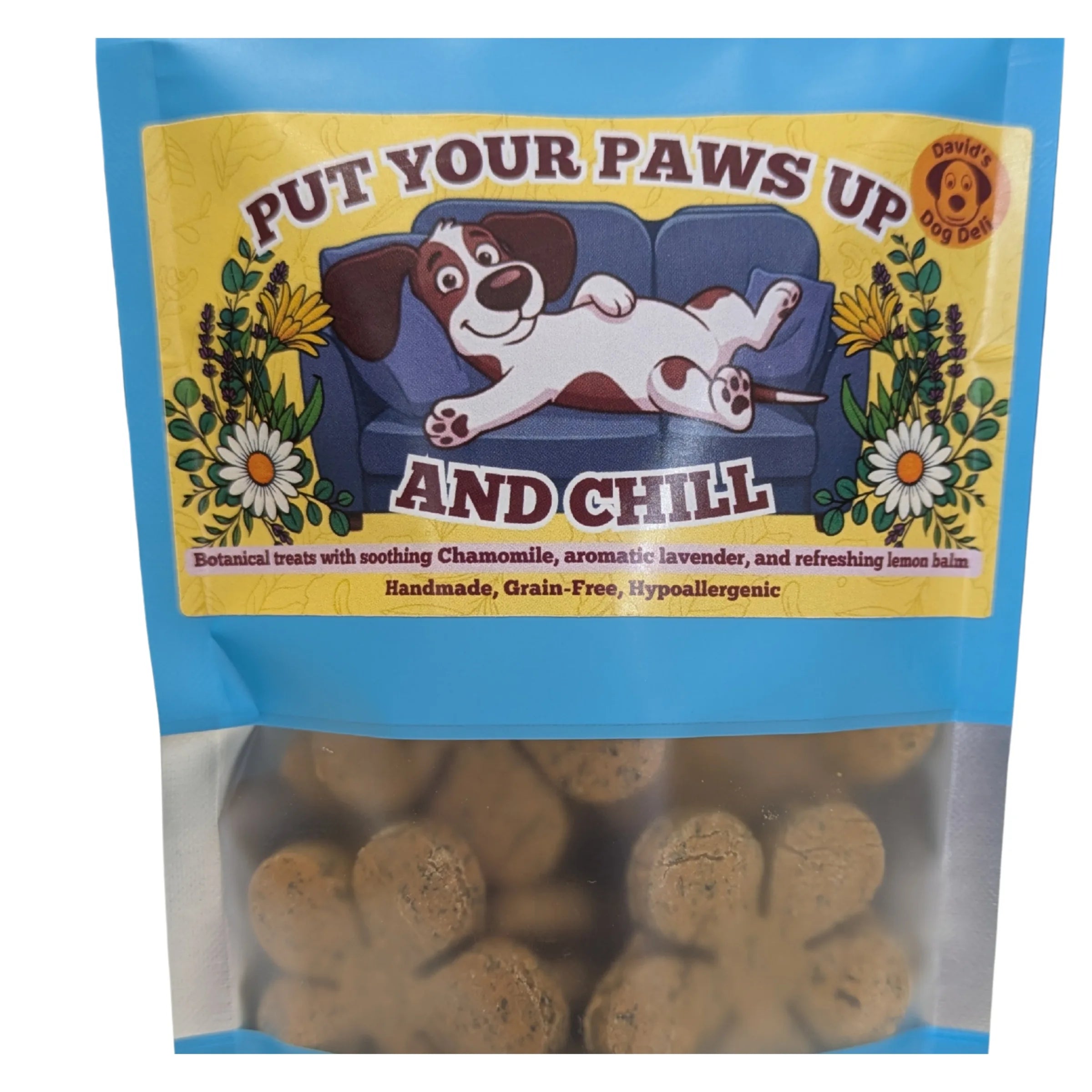 Calming Dog Biscuits with Chamomile & Lavender | Put Your Paws Up