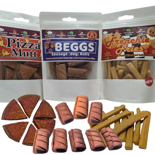 Special Dog Treat Variety 3 Pack - High-Value & Hypoallergenic. David's Fun Bags: 