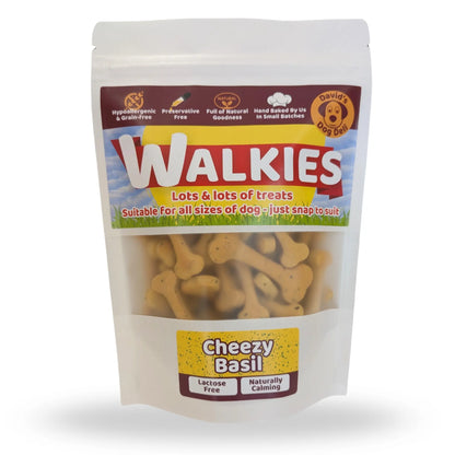 Walkies: Cheezy Basil Dog Biscuits — Bite-Sized Grain-Free Treats for Sensitive Dogs