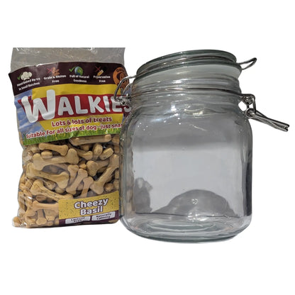 Walkies Dog Treats - Cheezy Basil Large Refill