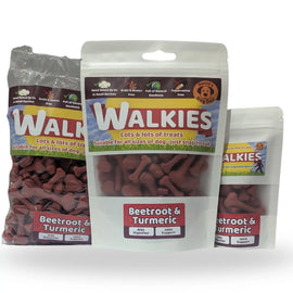 Walkies Dog Treats - Beetroot & Turmeric 3 Sizes