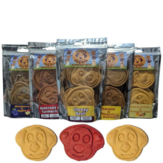 large dog biscuits - hypoallergenic dog treats, 5 flavours