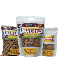 Walkies Banana & Peanut Butter: Hypoallergenic Dog Treats - Vegan & Grain - Free - David's Dog Deli