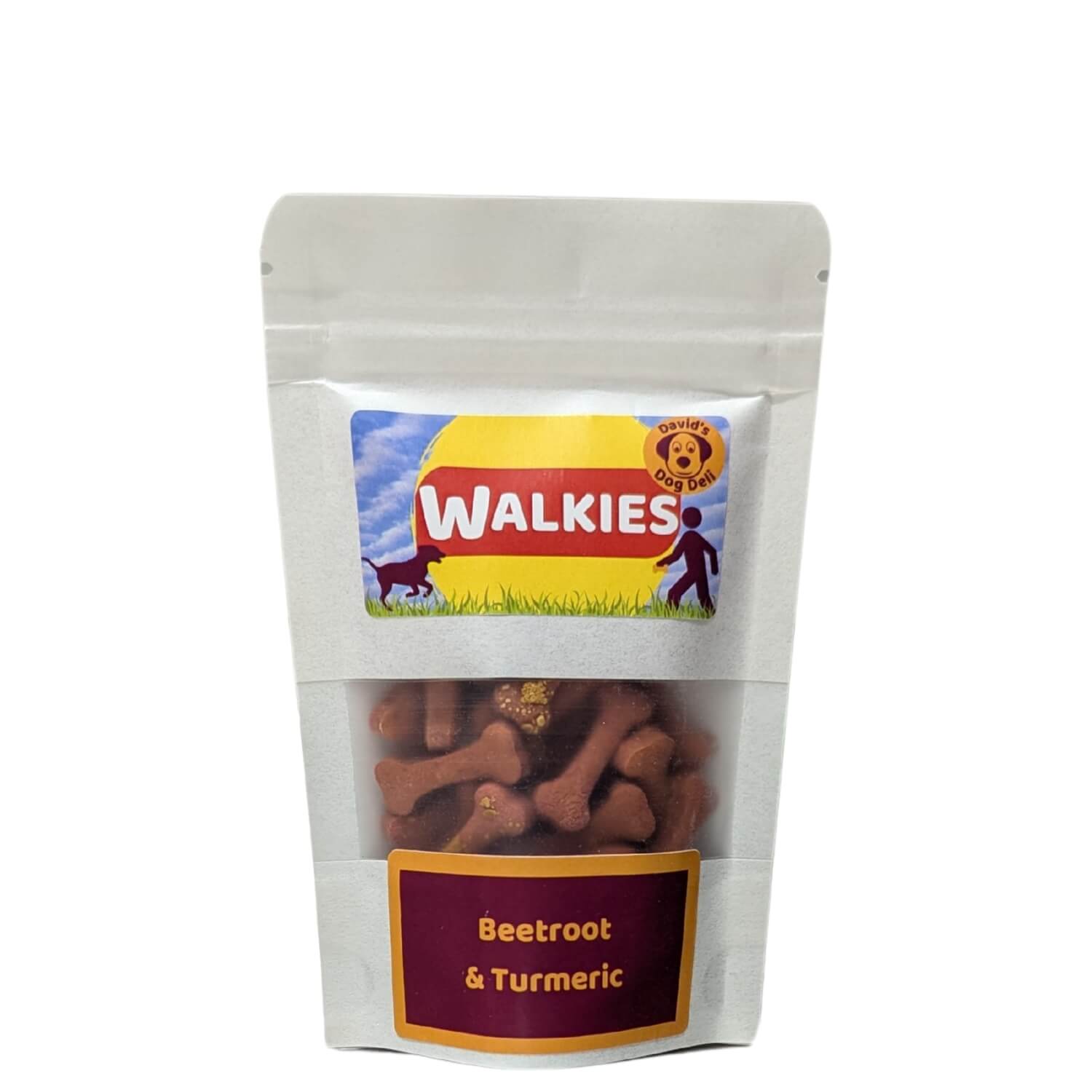 Walkies - vegan dog treats, beetroot turmeric & coconut oil, pocket pack